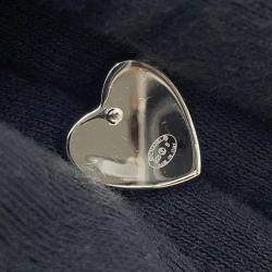 Pre Owned Chanel Cc Logo Heart Earrings Pink Metal