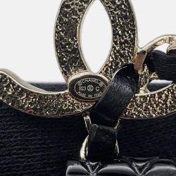 Pre Owned Chanel Matelasse bag Motif Metal Earrings