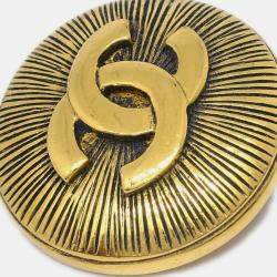 Pre Owned Chanel Gold Medallion Brooch Pin