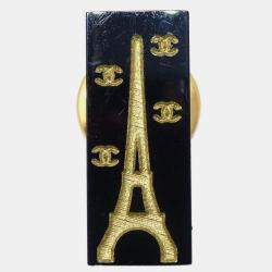 Pre Owned Chanel Brooch Pin Black