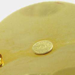 Pre Owned Chanel Medallion Turnlock Brooch Pin Gold