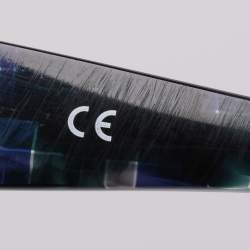 Pre Owned Chanel Blue/Green Plaid Print Acetate 71083 Oversized Frame Sunglasses