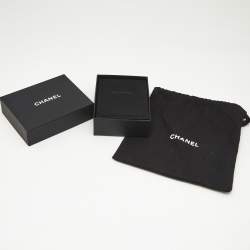 Pre Owned Chanel CC Gold Tone Earrings
