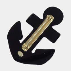 Pre Owned Chanel Brooch Pin Anchor Blue