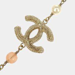 Pre Owned Chanel Chain Necklace Gold Plated
