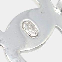 Pre Owned Chanel Turnlock Chain Pendant Necklace Silver