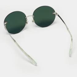 Pre Owned Chanel Purple Reflective 4216 Round Sunglasses