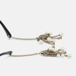 Pre Owned نظارة شانيل عين قطة مستقطبة مزينة متدرجة اللون 5341 H سوداء