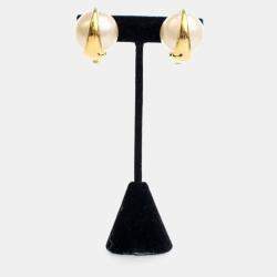 Pre Owned Chanel Vintage Pearl Clip On Earrings
