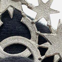 Pre Owned Chanel Star Rhinestone Brooch Gold Plated Rhinestone
