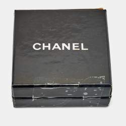 Pre Owned Chanel CC Gold Tone Earrings