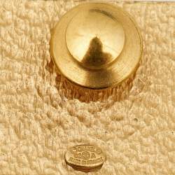 Pre Owned Chanel CC Bag Gold Tone Pin Brooch