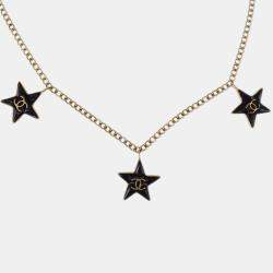 Pre Owned Chanel Gold Star Pendant Necklace