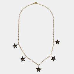 Pre Owned Chanel Gold Star Pendant Necklace