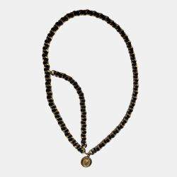 مملوكة مسبقًا حزام كوكو 94A جلد بتاج مزدوج قديم 109 سم