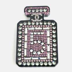 Pre Owned Chanel Plastic No. 5 brooch