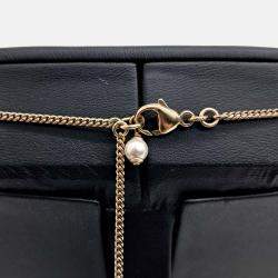 Pre Owned Chanel Gold Tone Metal necklace