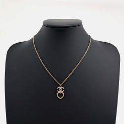 Pre Owned Chanel Gold Tone Metal necklace