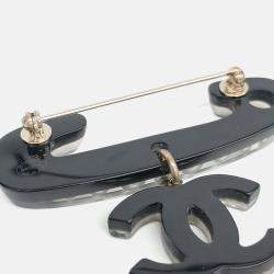 Pre Owned Chanel Black brooch