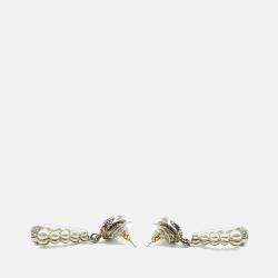 Pre Owned Chanel Metal pearl earrings