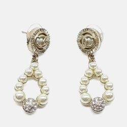 Pre Owned Chanel Metal pearl earrings