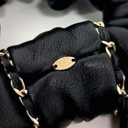 Pre Owned Chanel Black hair scrunchie