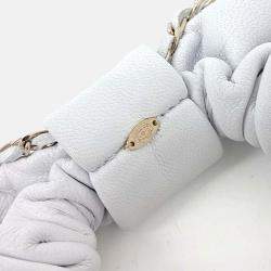 Pre Owned Chanel White hair scrunchie