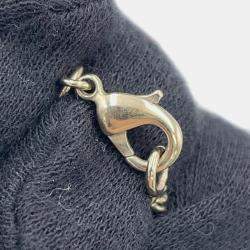 Pre Owned Chanel Cc Logo Necklace Metal Faux Pearl Rhinestone