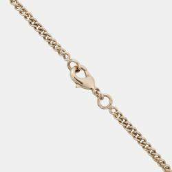 Pre Owned Chanel Cc Logo Necklace Metal Faux Pearl Rhinestone