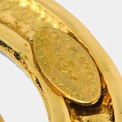مملوكة مسبقًا Chanel Hoop Brooch Pin Gold