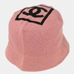 Pre Owned Chanel Sport Line Hat Pink #M Small