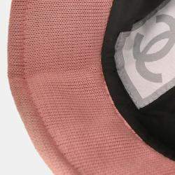 Pre Owned Chanel Sport Line Hat Pink #M Small