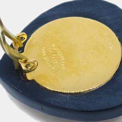 مملوكة مسبقًا Chanel Heart Rhinestone Earrings Clip-On Red