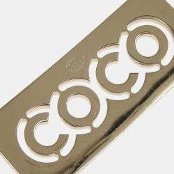 مملوكة مسبقًا Chanel Rhinestone Chain Belt Gold