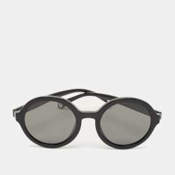 مملوكة مسبقًا Chanel Black 5522 U CC Frame Round Sunglasses