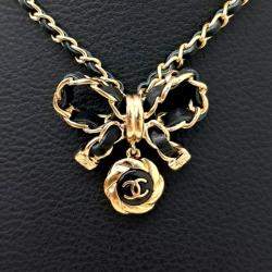 مملوكة مسبقًا Chanel ribbon chain necklace