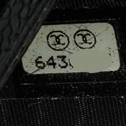 Pre Owned دفتر أجندة جلد كافيار أسود شانيل بعلامة كوكو