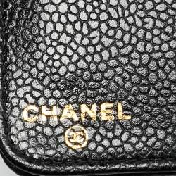 Pre Owned دفتر أجندة جلد كافيار أسود شانيل بعلامة كوكو