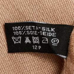 Pre Owned وشاح شانيال حرير جاكار CC بيج