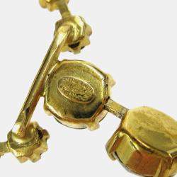 مملوكة مسبقًا حزام شانيل سلسلة ذهبية CC مرصع بكريستال