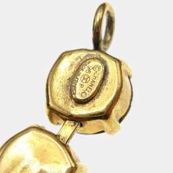 Pre Owned Chanel Rhinestone Chain Bracelet Gold