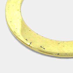 Pre Owned Chanel Hoop Dangle Earrings Clip-On Gold