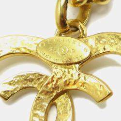 مملوكة مسبقًا Chanel Heart Chain Pendant Necklace Gold