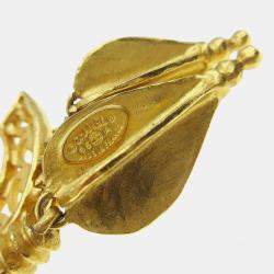 مملوكة مسبقًا دبوس شانيل سي سي شرابة ذهبي