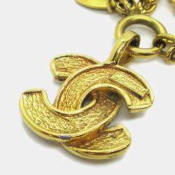 Pre Owned Chanel Cc Chain Pendant Necklace Gold