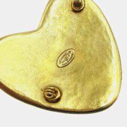 مملوكة مسبقًا دبوس شانيل قلب ذهبي