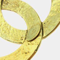 مملوكة مسبقًا Chanel Cc Brooch Pin Gold