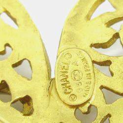 Pre Owned Chanel Brooch Pin Gold