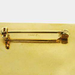 Pre Owned دبوس بروش شانيل بلايت ذهبي