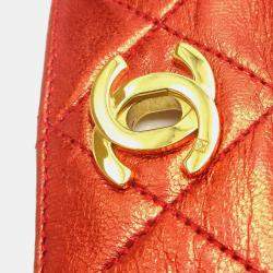 مملوكة مسبقًا Chanel Turnlock Bangle Red Lambskin